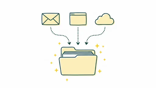 Trois icônes sources (une enveloppe, une fenêtre de navigateur, un nuage) avec des flèches pointillées convergeant vers un dossier organisé en dessous, symbolisant la collecte automatique de factures depuis plusieurs canaux